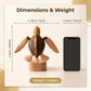 Handcrafted Wooden Sea Turtle Automaton | Kinetic Ocean Art & Moving Desk Decor