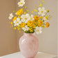 Minimalist Decorative Flower Vase for Home–Handcrafted Crystal Flower Vase with Pink Glossy Finish