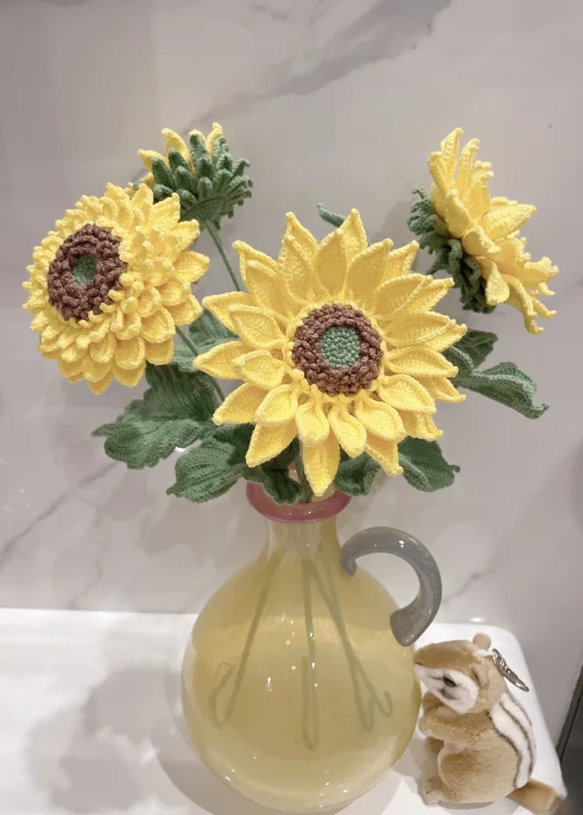 Creamy Yellow Crystal Glass Jug Vase–Minimalist Pastel Glass Decor