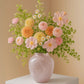 Minimalist Decorative Flower Vase for Home–Handcrafted Crystal Flower Vase with Pink Glossy Finish