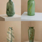 Forest Green Hand-Blown Glass Vase–Handcrafted Crystal Home Decor Inspired by Nature