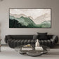 Sage Green Beige Minimalist Beach Painting Large 3D Textured Wall Art Ocean Wave Painting on Canvas Wabi-Sabi Wall Art Living Room Wall Art