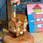 Handcrafted Magnetic Levitating Wooden Flying House