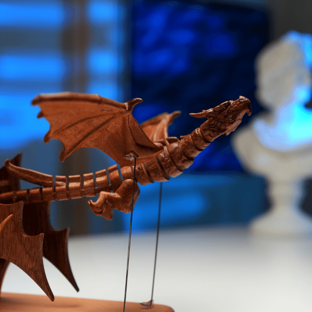 Wooden Gothic Dragon Automaton