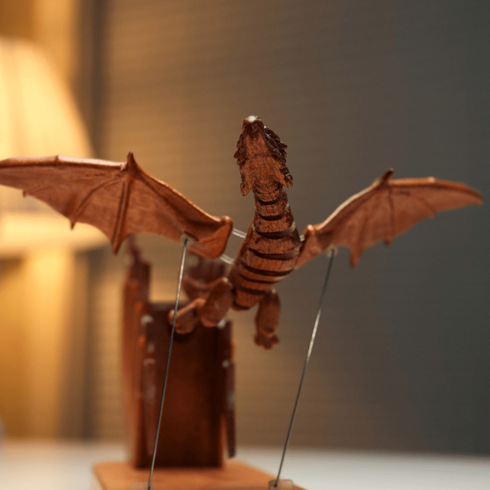 Wooden Gothic Dragon Automaton