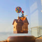 Handcrafted Magnetic Levitating Wooden Flying House