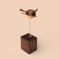 Handcrafted Wooden Bird Automaton with Adjustable Wing Motion