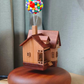 Handcrafted Magnetic Levitating Wooden Flying House