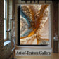 Crystal Quartz Ocean Epoxy River Resin Art Water Selenite Painting Custom Geode Original Abstract Modern Blue Aqua 24K Gold Water